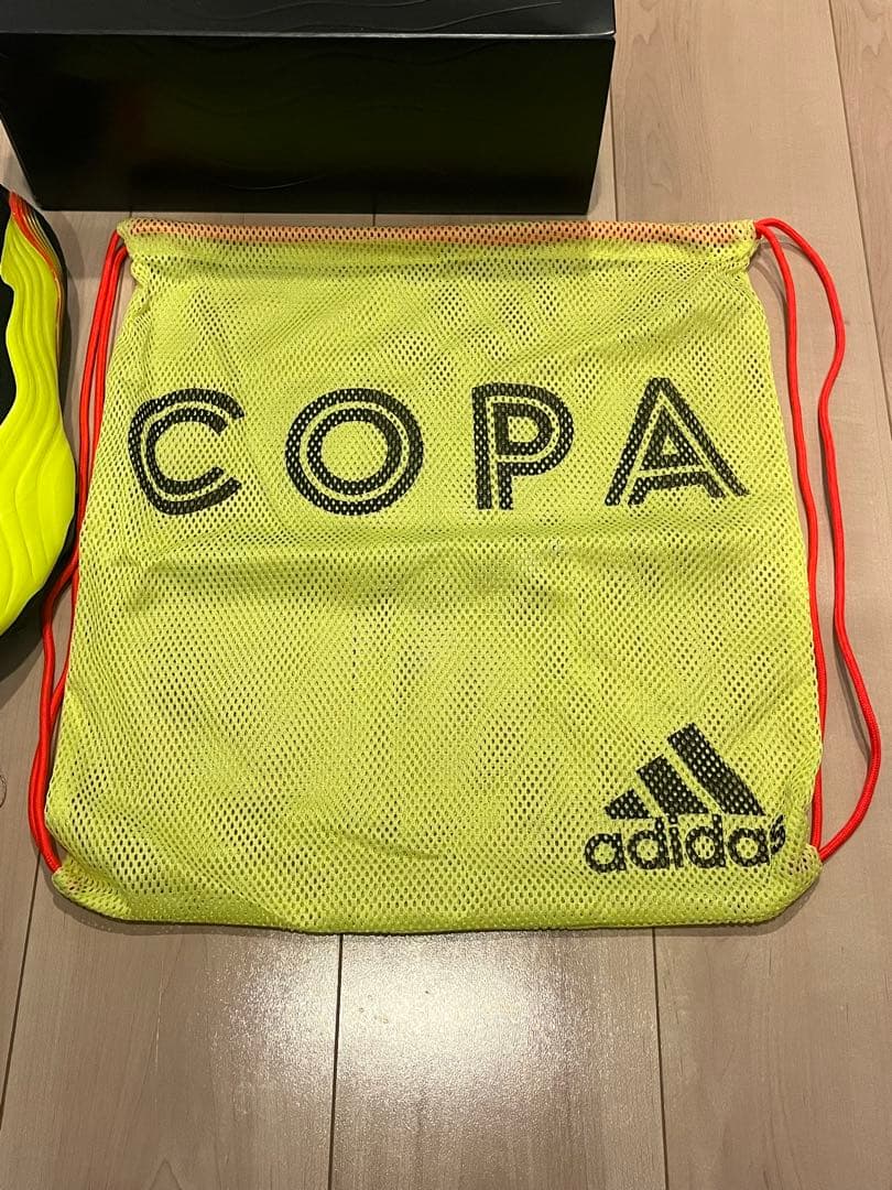 adidas COPA 26.5cm FG イエロー　紐なし最上位モデル