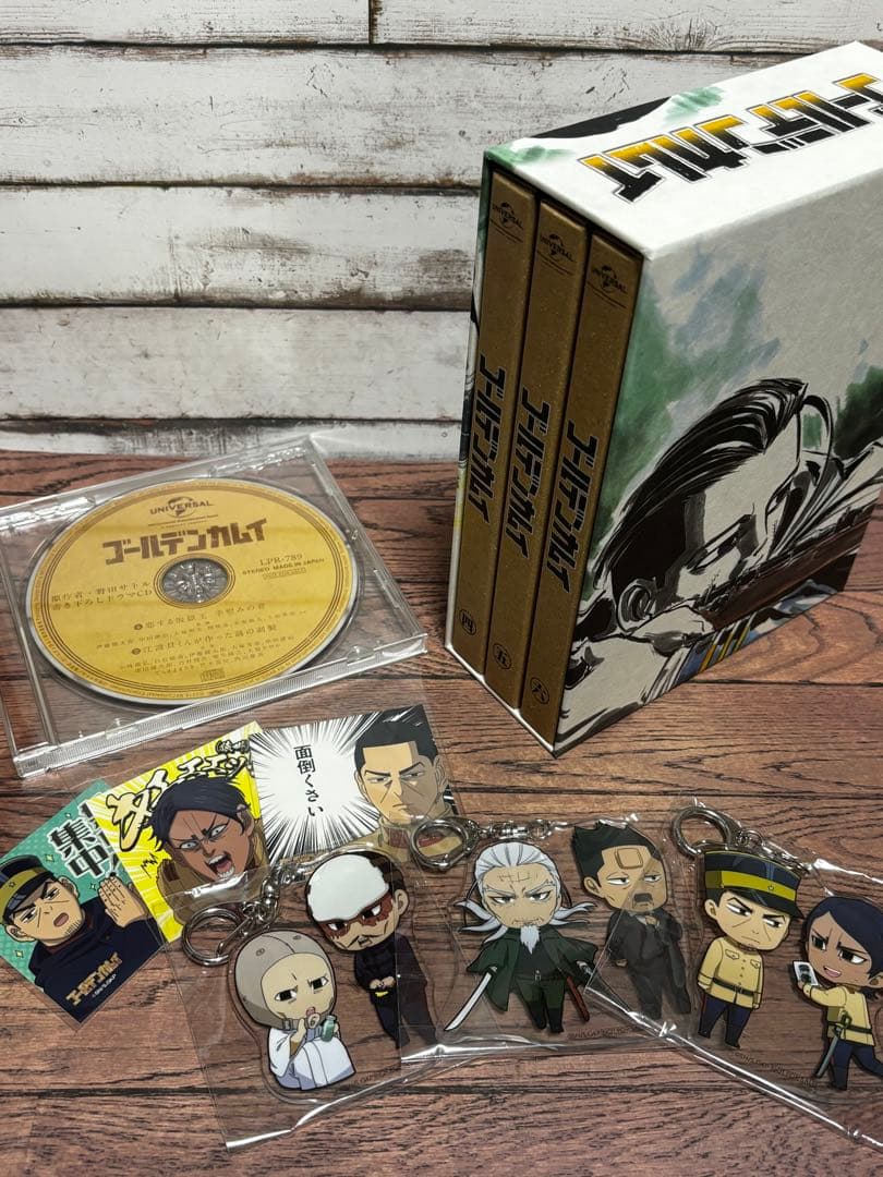 ゴールデンカムイ初回限定版 DVD 4、5、6巻 アニメイト収納BOXセット