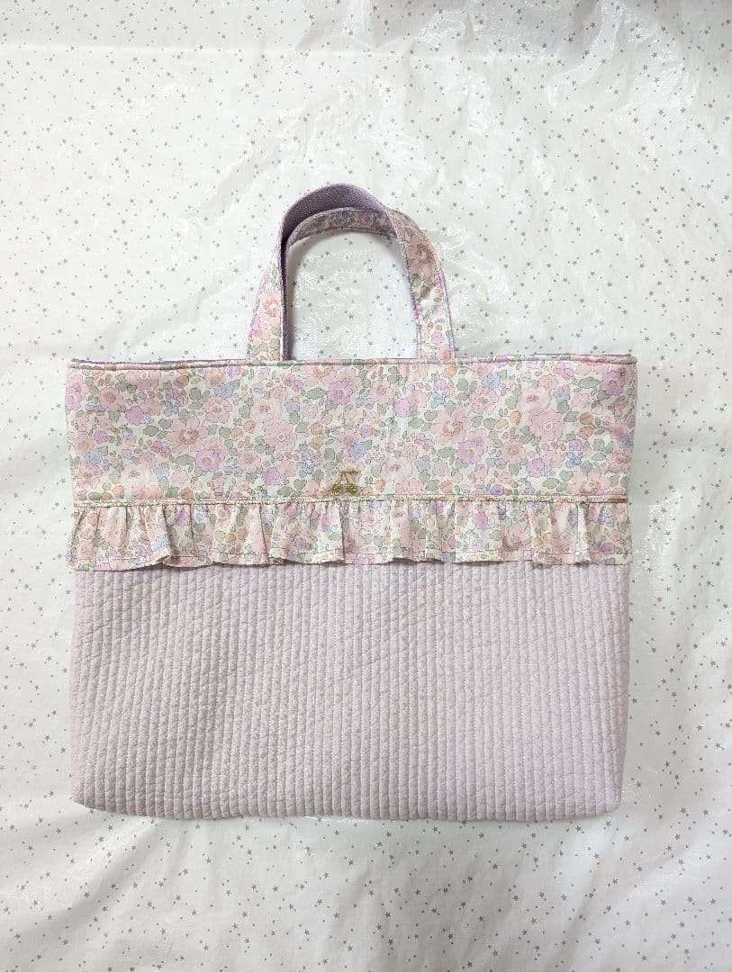 リバティ　レッスンバッグ上履き入れ体操服袋　ハンドメイド　ベッツィ×ヌビ