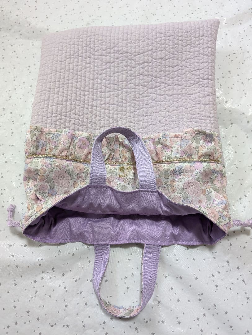 リバティ　レッスンバッグ上履き入れ体操服袋　ハンドメイド　ベッツィ×ヌビ