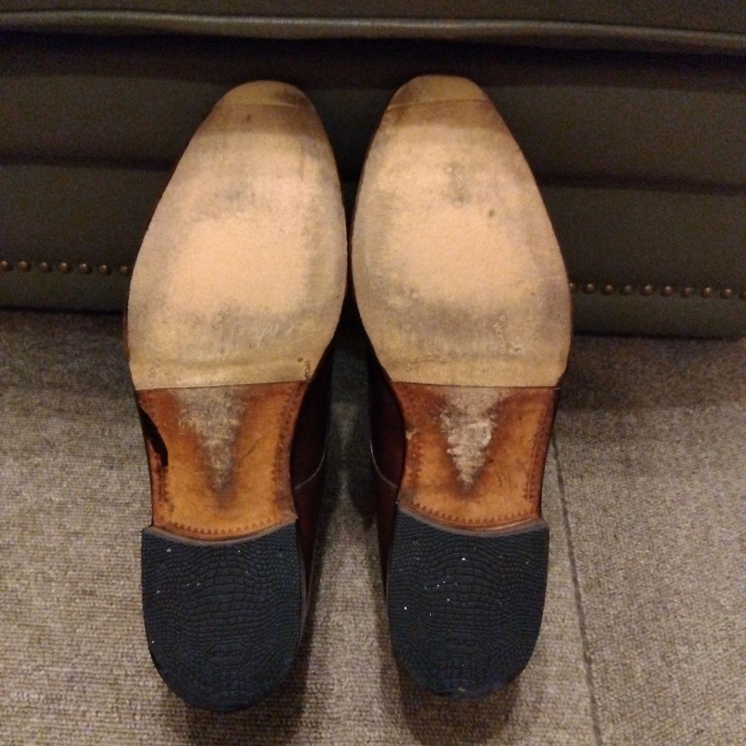 ヤンコ　YANKO　ダブルモンクストラップ　タバコブラウン　UK8　27.0cm