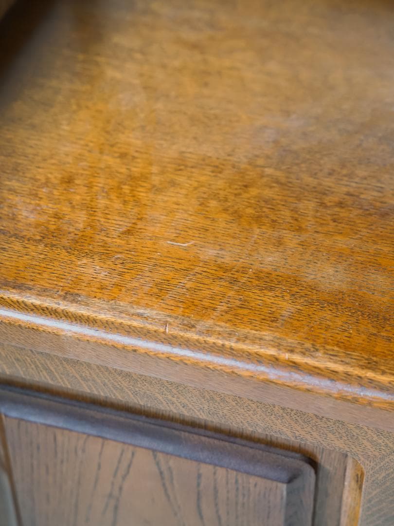 70-80's \"日家工芸\" コンソール キャビネット デスク レトロモダン