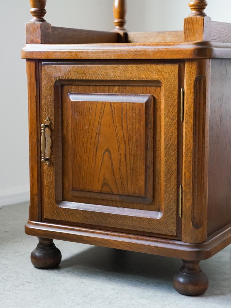 70-80's \"日家工芸\" コンソール キャビネット デスク レトロモダン