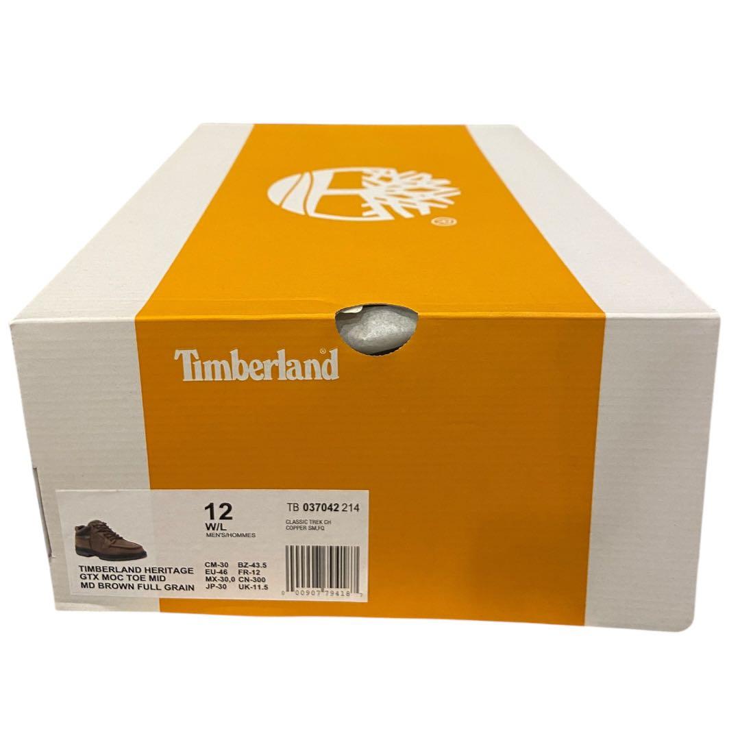 靴 timberland moc toe Mid gtx brown us 12