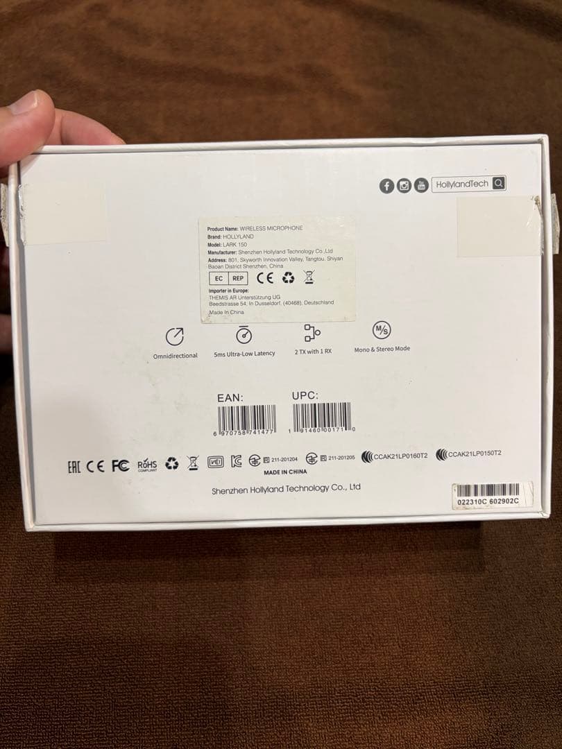 Hollyland LARK 150 ワイヤレスマイクシステム