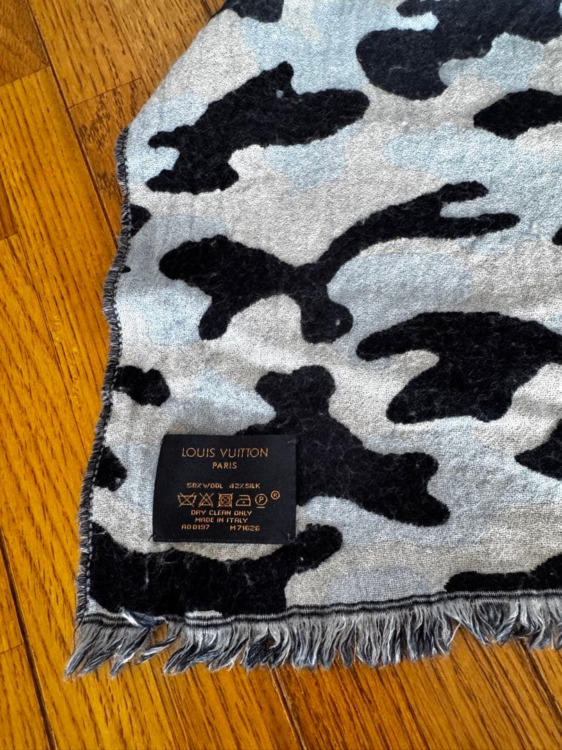 ルイヴィトンカモフラストールメンズレディース迷彩ロゴ