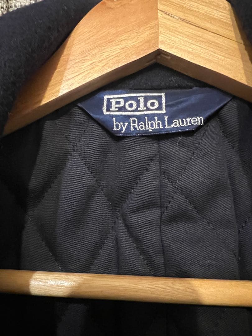 A*A様 極美品✨ポロラルフローレン Pコート 中綿キルティング ウール ネイビ