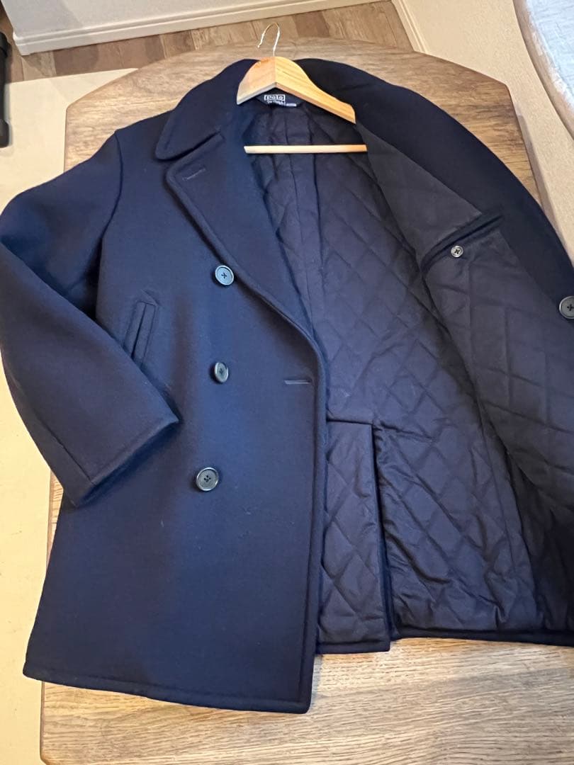 A*A様 極美品✨ポロラルフローレン Pコート 中綿キルティング ウール ネイビ