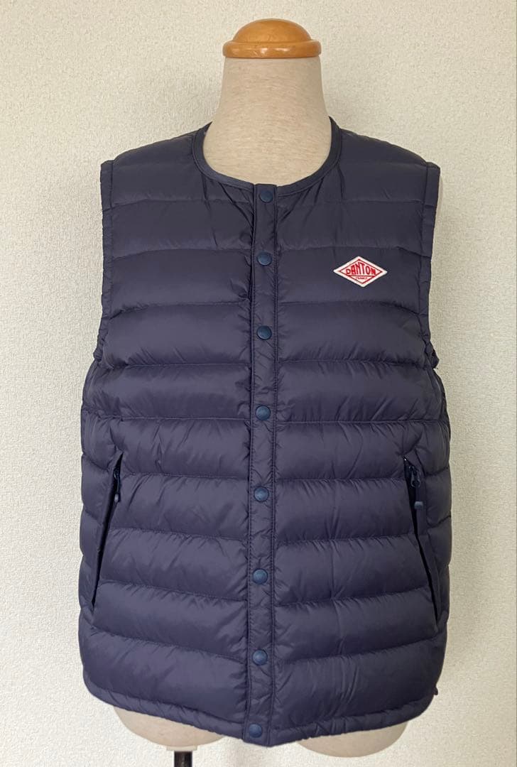 DANTON ダウンベスト ネイビー