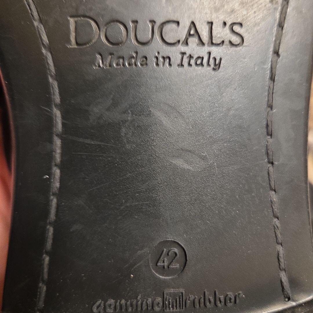 ​【美品】DOUCAL'S デュカルス スエード ローファー 42 黒