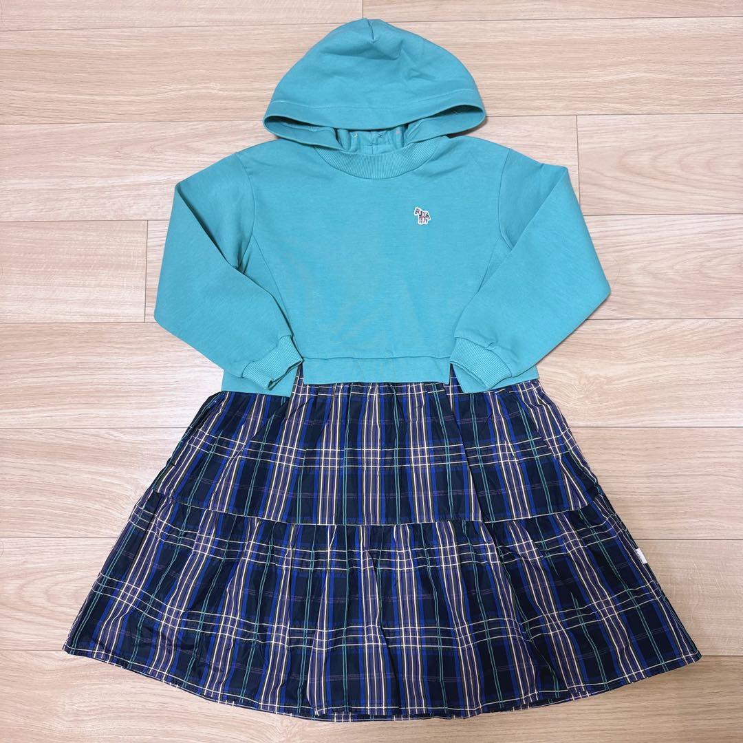 Paul Smith JUNIOR チェックスカートドッキングワンピース　130