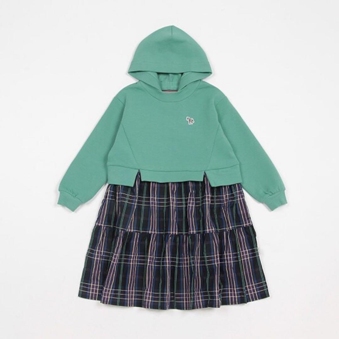Paul Smith JUNIOR チェックスカートドッキングワンピース　130