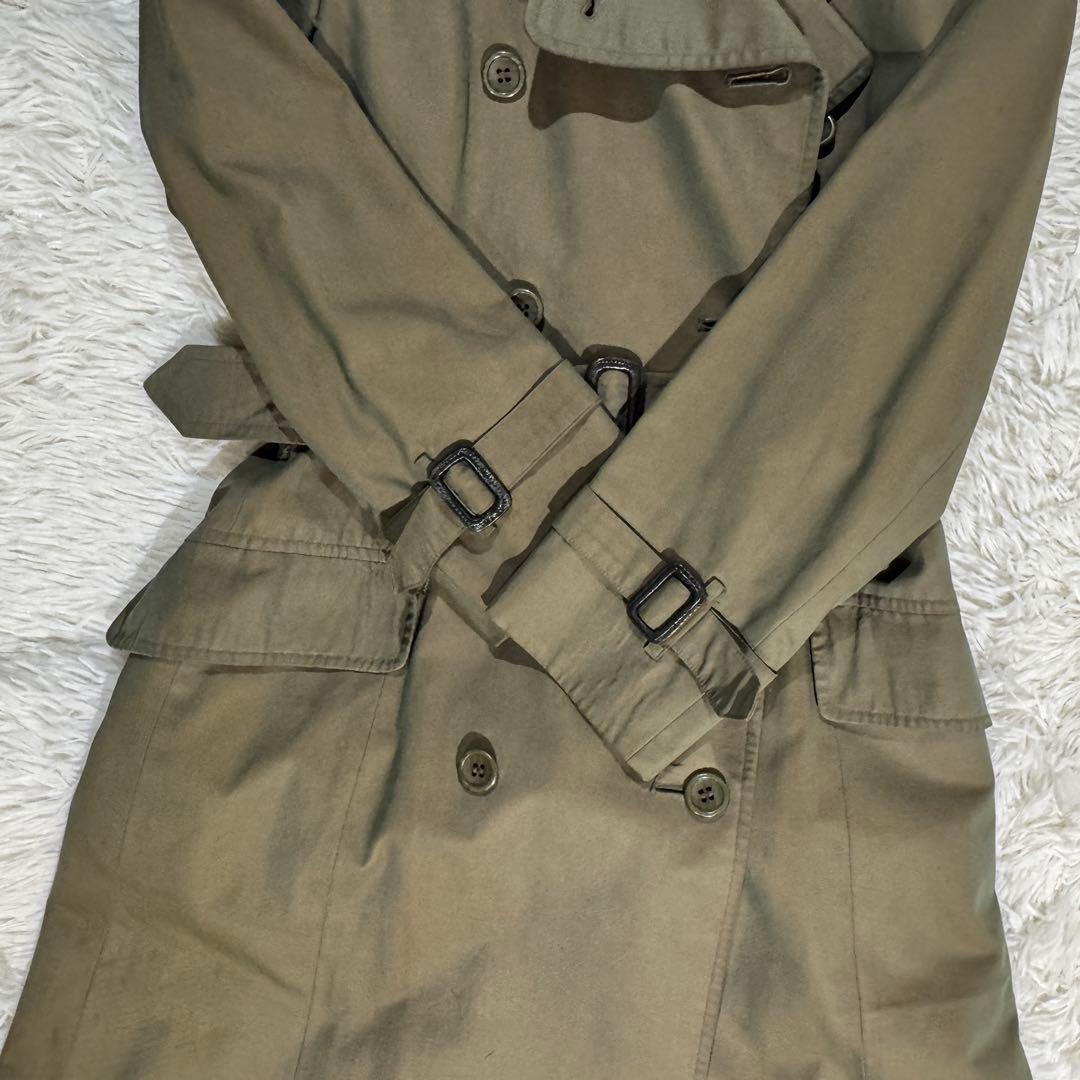 ヴィンテージ✨訳あり✨バーバリーズ トレンチコート カーキ色 ノバチェック