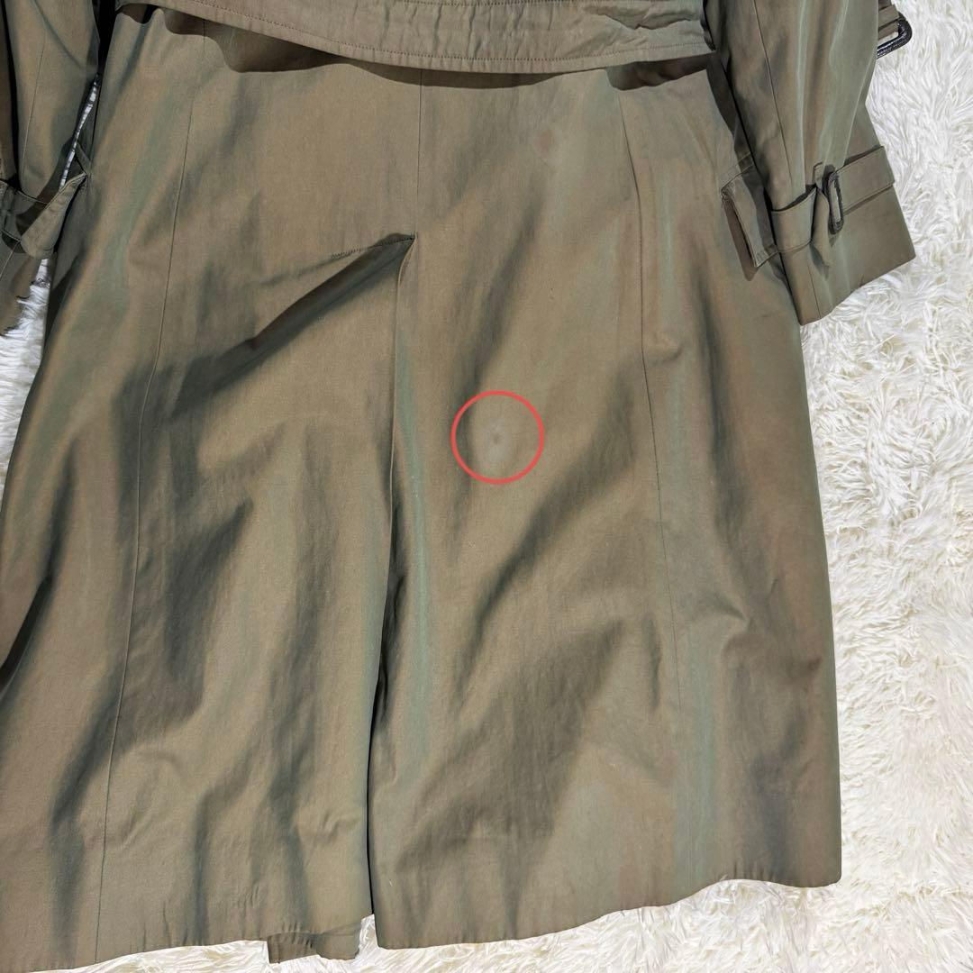 ヴィンテージ✨訳あり✨バーバリーズ トレンチコート カーキ色 ノバチェック