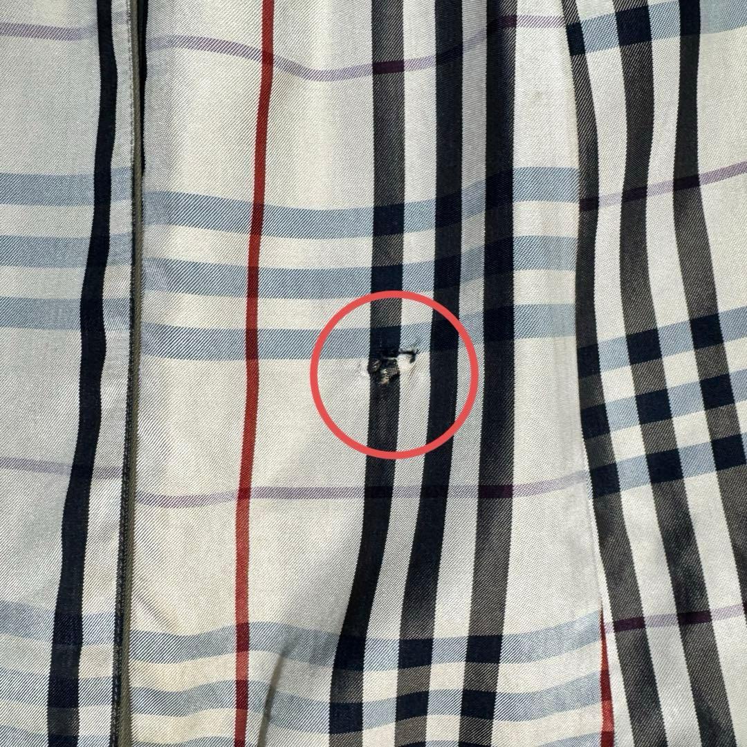 ヴィンテージ✨訳あり✨バーバリーズ トレンチコート カーキ色 ノバチェック