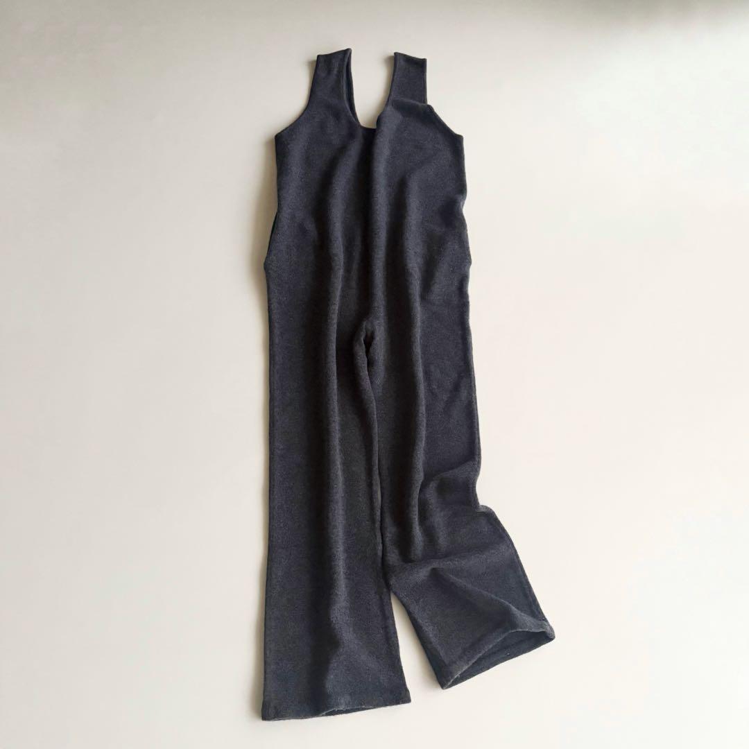 【6 ロク】 ウール カシミヤ オールインワン サロペット 38 柔らかい