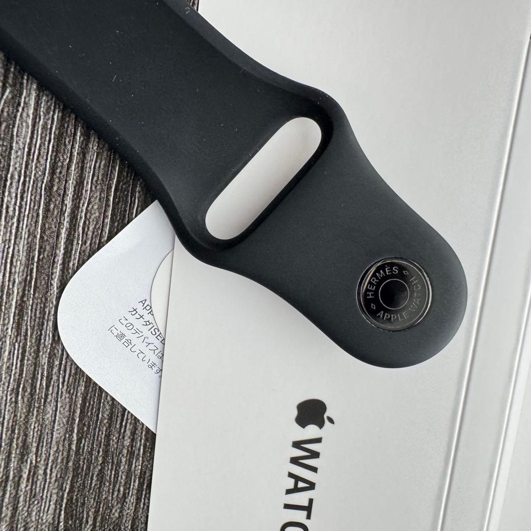 2571 ほぼ未使用　Apple Watch エルメス　ブラック　スポーツバンド