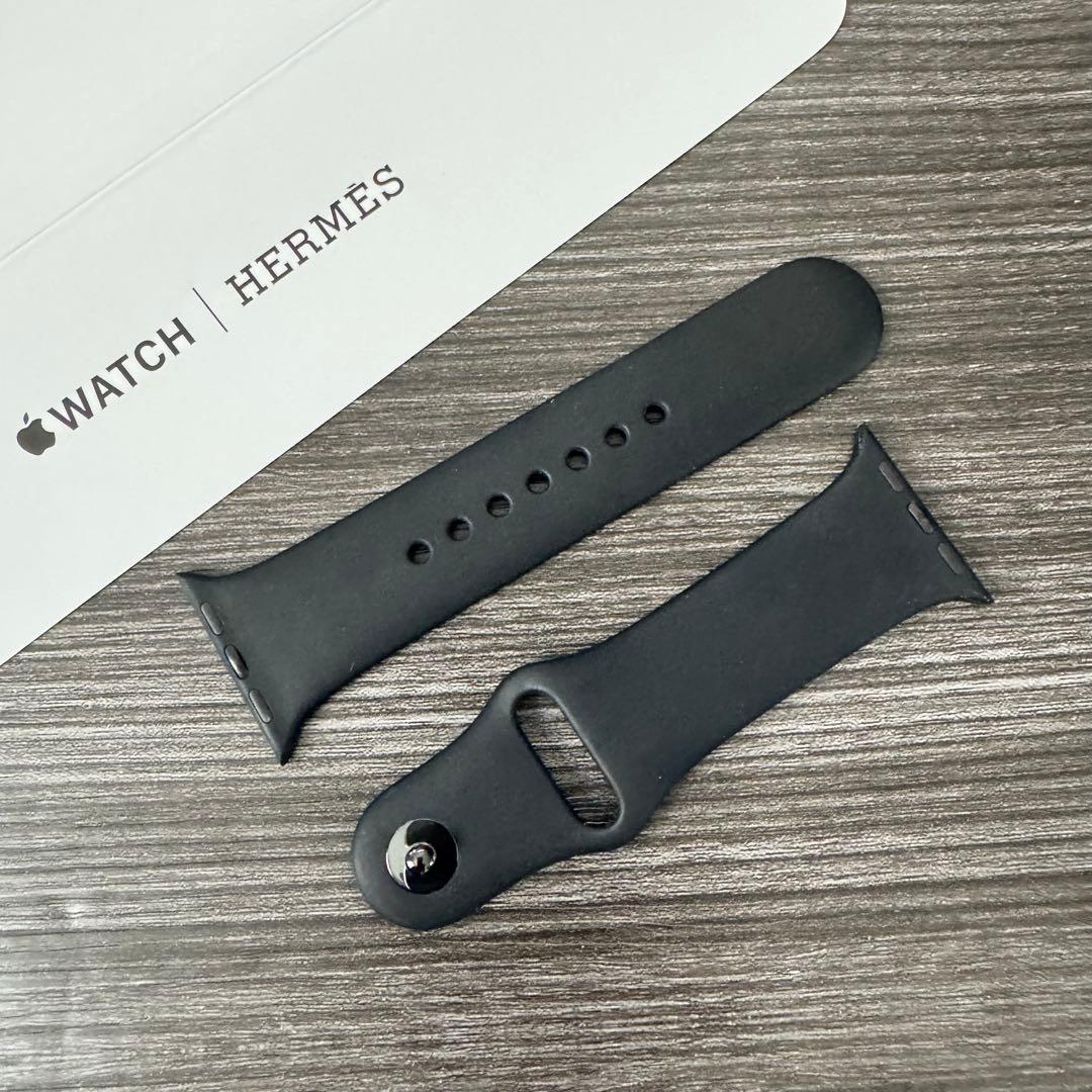2571 ほぼ未使用　Apple Watch エルメス　ブラック　スポーツバンド