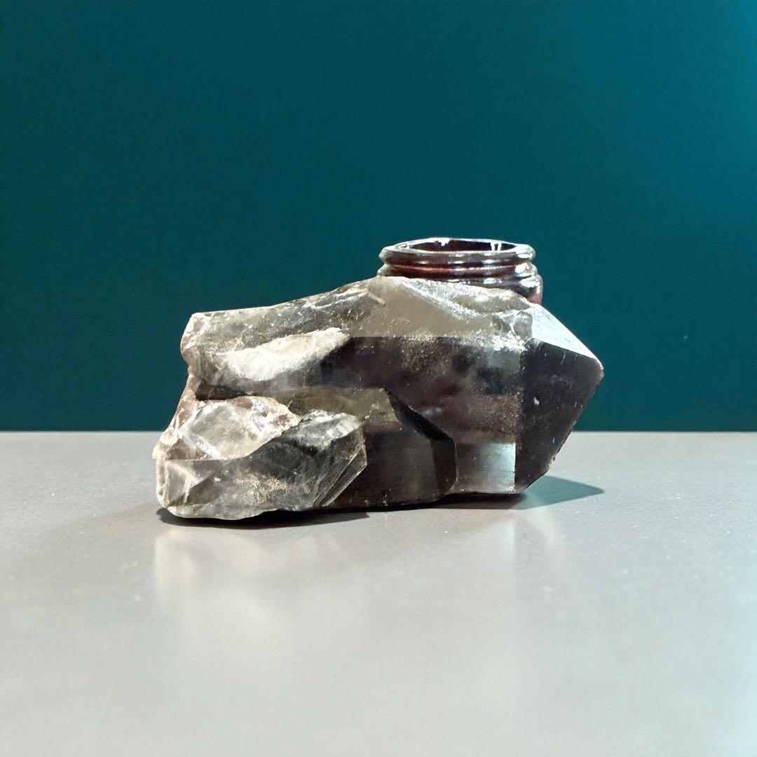 天然石　モリオンポイント☘︎ ݁˖.厄除け　専用台座付き