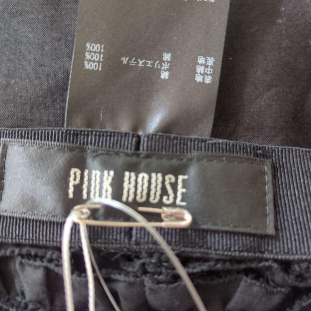 PINKHOUSEフリルデザイン ベレー帽 黒