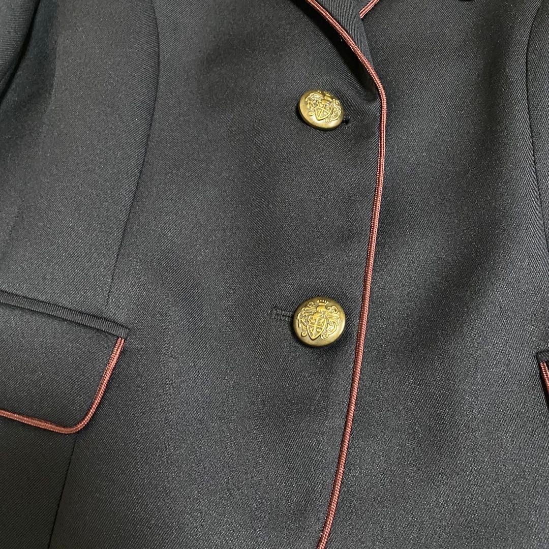 極美品✨エルアンノアール　グレンチェックサスペンダーワイドパンツスーツ 165A