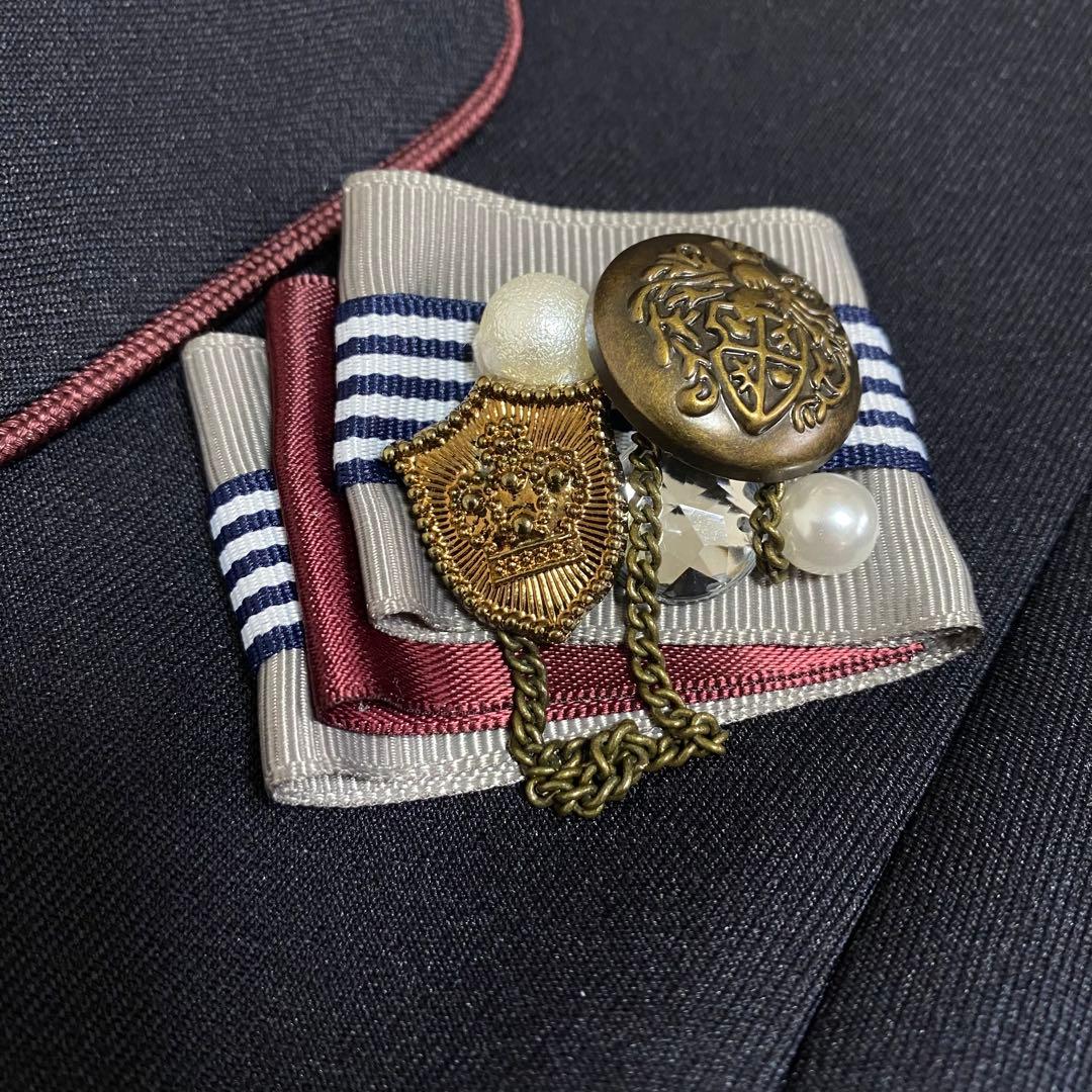 極美品✨エルアンノアール　グレンチェックサスペンダーワイドパンツスーツ 165A