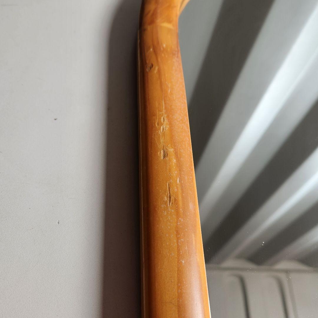 希少　ヴィンテージ　木製フレーム　オーバル　ウォールミラー 壁掛け鏡 天然木 鏡