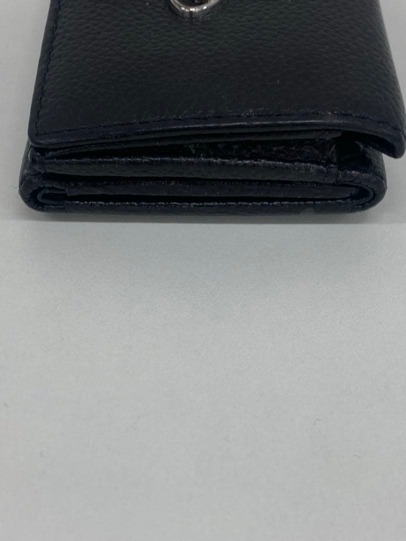 DIESEL 黒 レザー 三つ折り財布