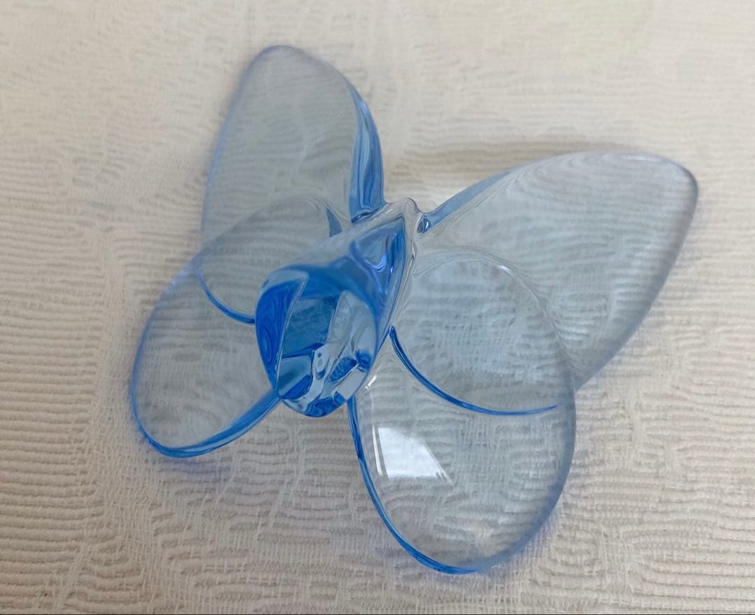 バカラ　蝶　ブルー