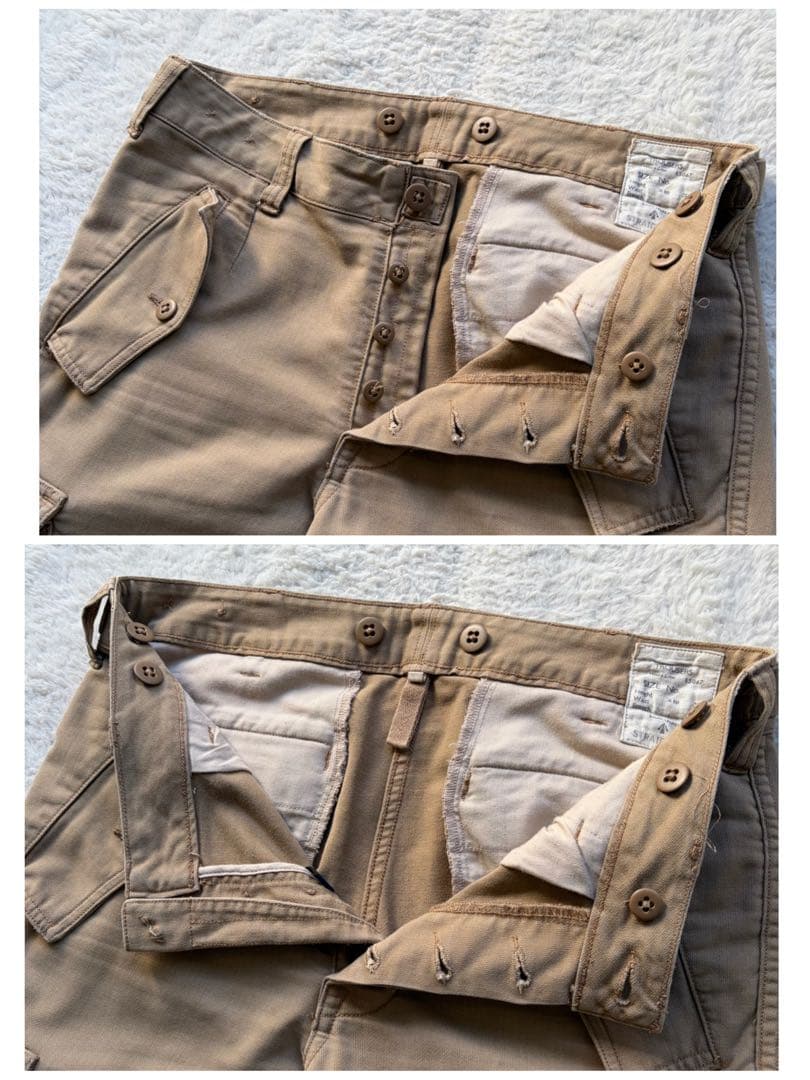 【美品】ポロラルフローレン カーゴパンツ SURPLUS パッチ ベージュ 現行