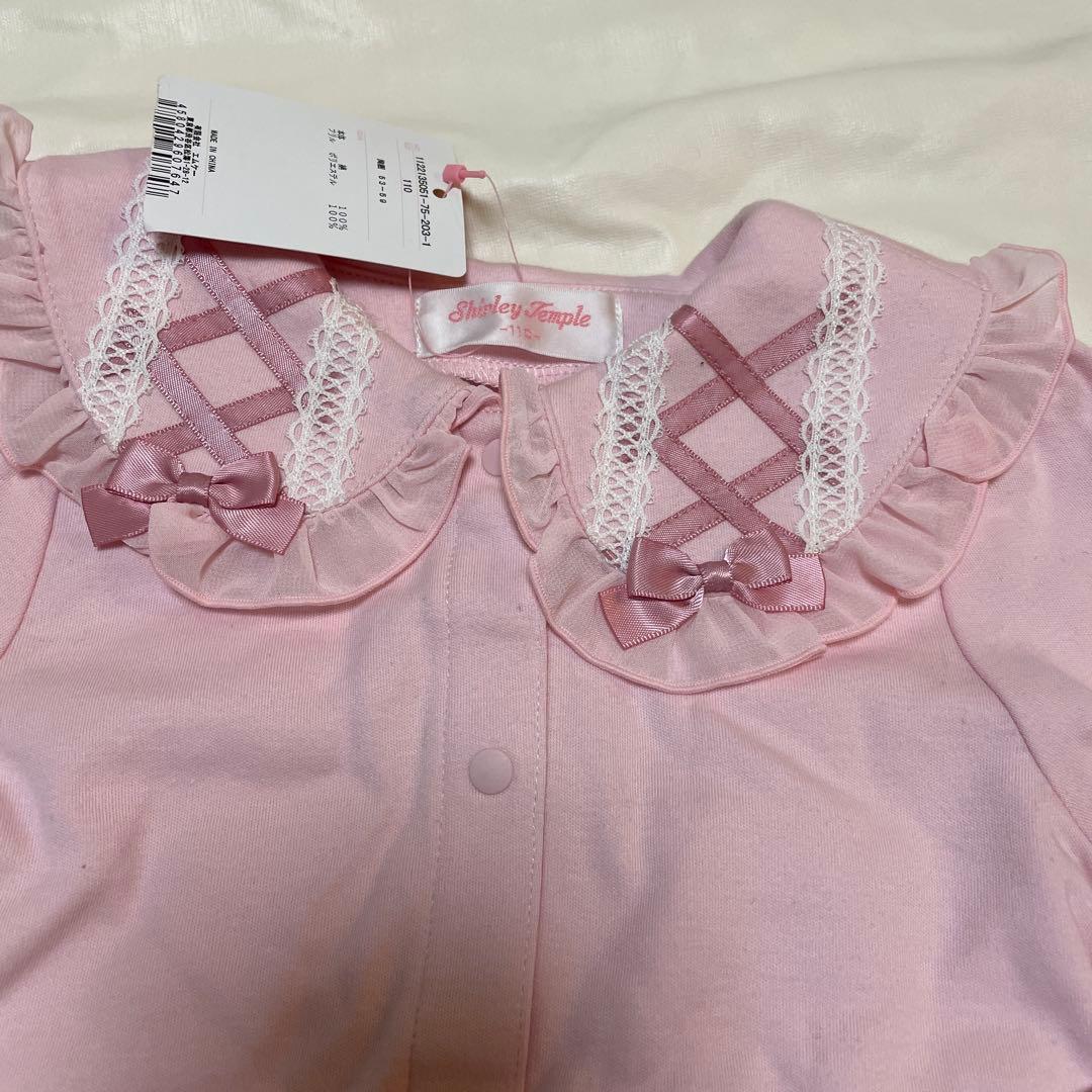 シャーリーテンプル　ピンク 長袖シャツ　110 新品タグ付き