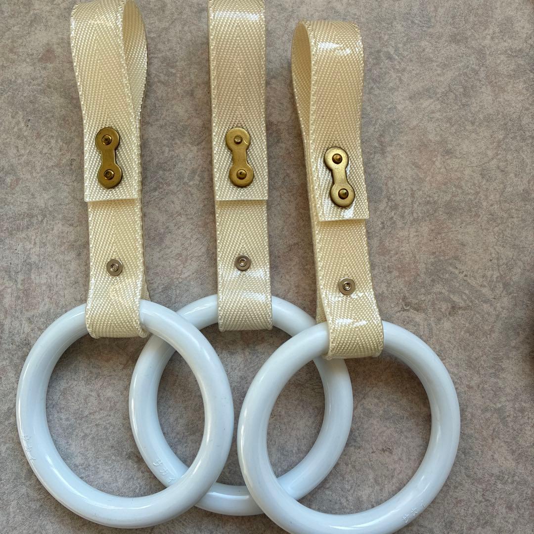 バス車両部品 吊り革 丸型 クリーム ブラウン グレー 希少 非売品