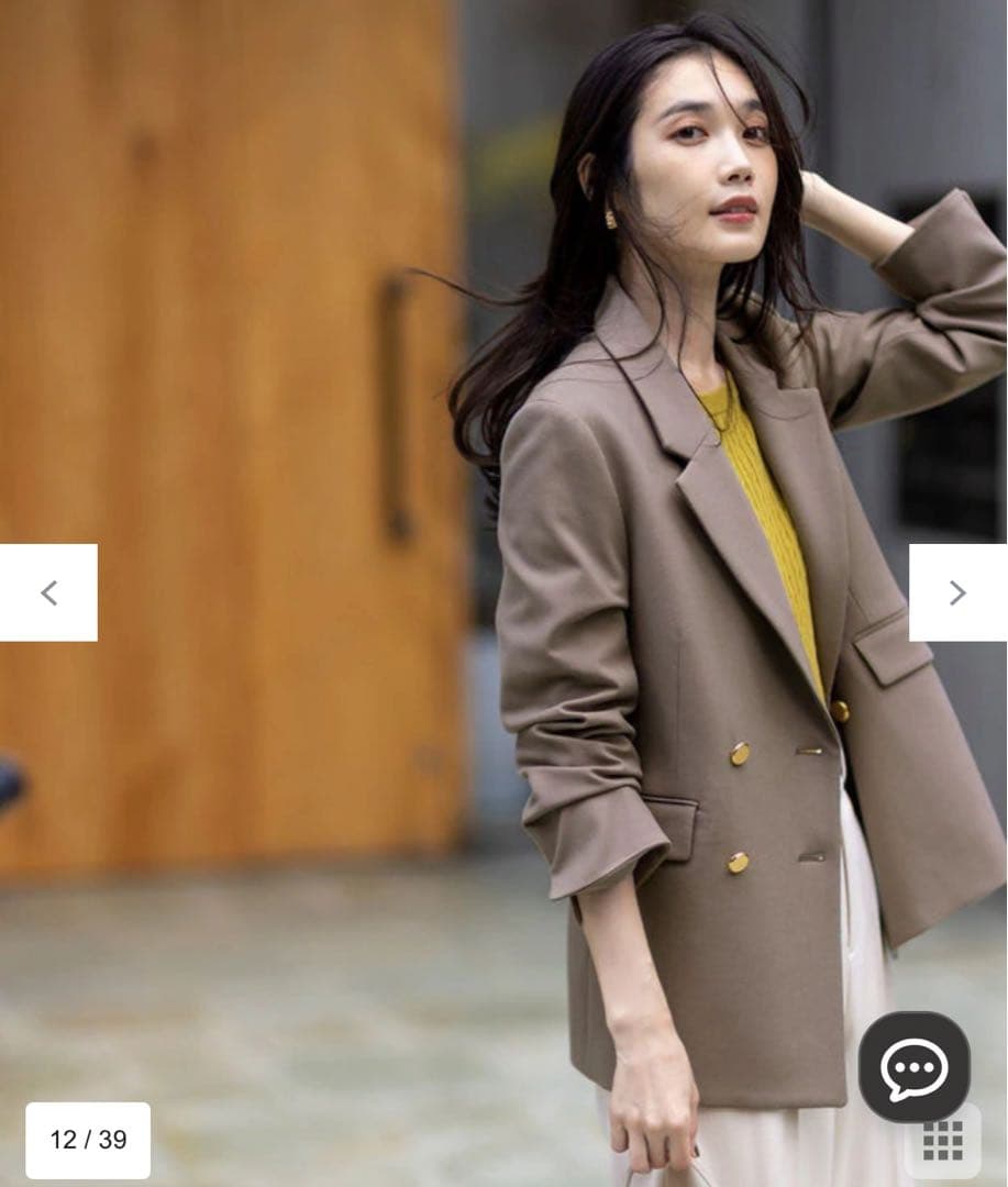 ANY SIS ビューティサーモ2WAYストレッチ テーラードジャケット新品Ｌ