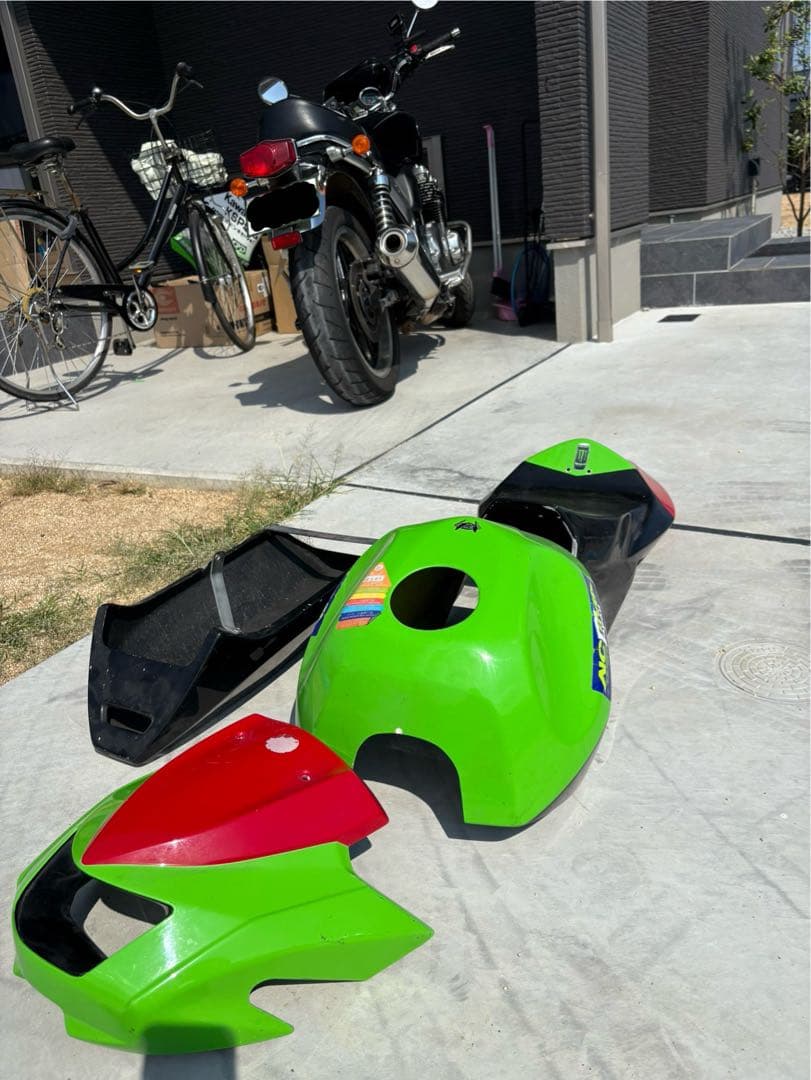最終値下KSR110カウルセット ノジマNOJIMA 4点セット Fフェンダー無