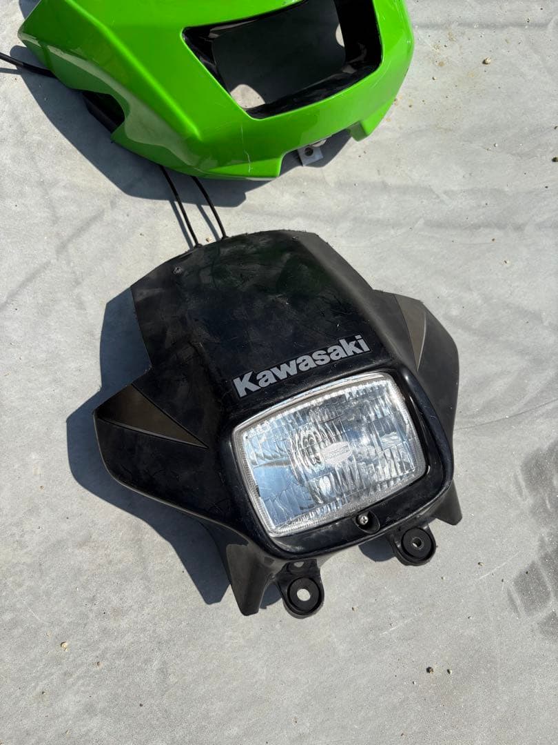 最終値下KSR110カウルセット ノジマNOJIMA 4点セット Fフェンダー無