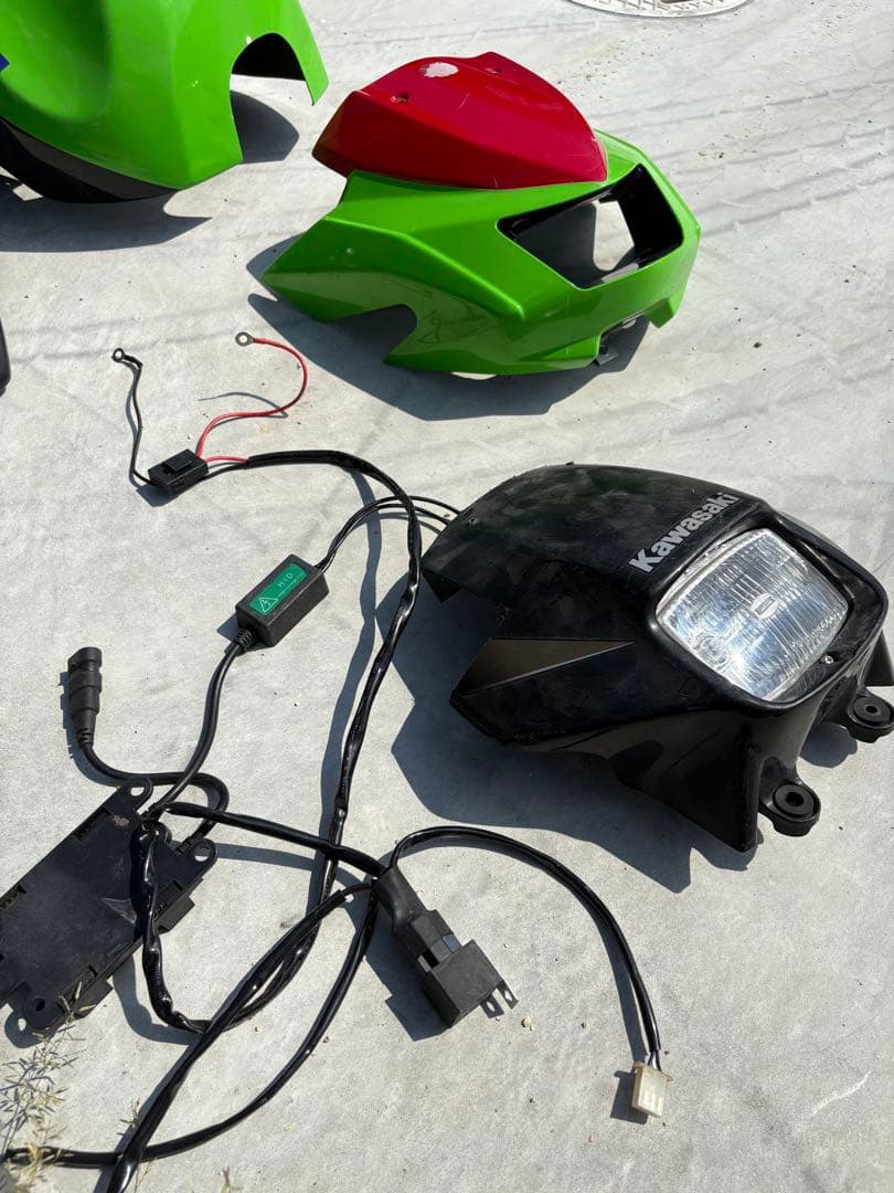 最終値下KSR110カウルセット ノジマNOJIMA 4点セット Fフェンダー無