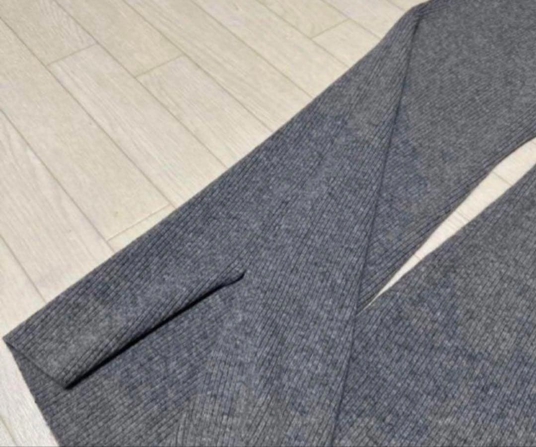 L'Appartement KNIT PANTSウールカシミヤ リブニットパンツ