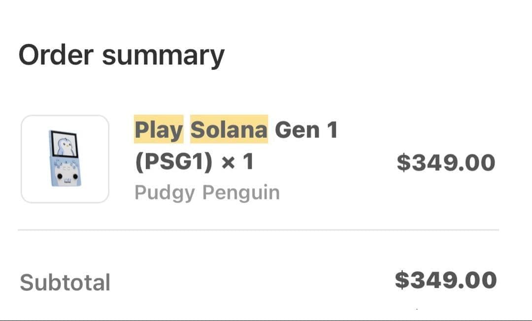 その他 Play Solana (PSG1) Pudgy Penguins model
