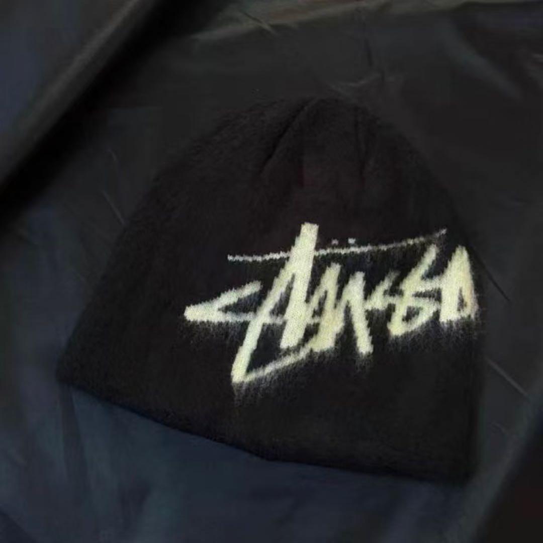STUSSY ステューシー ニット帽 ビーニー ブラック 未使用