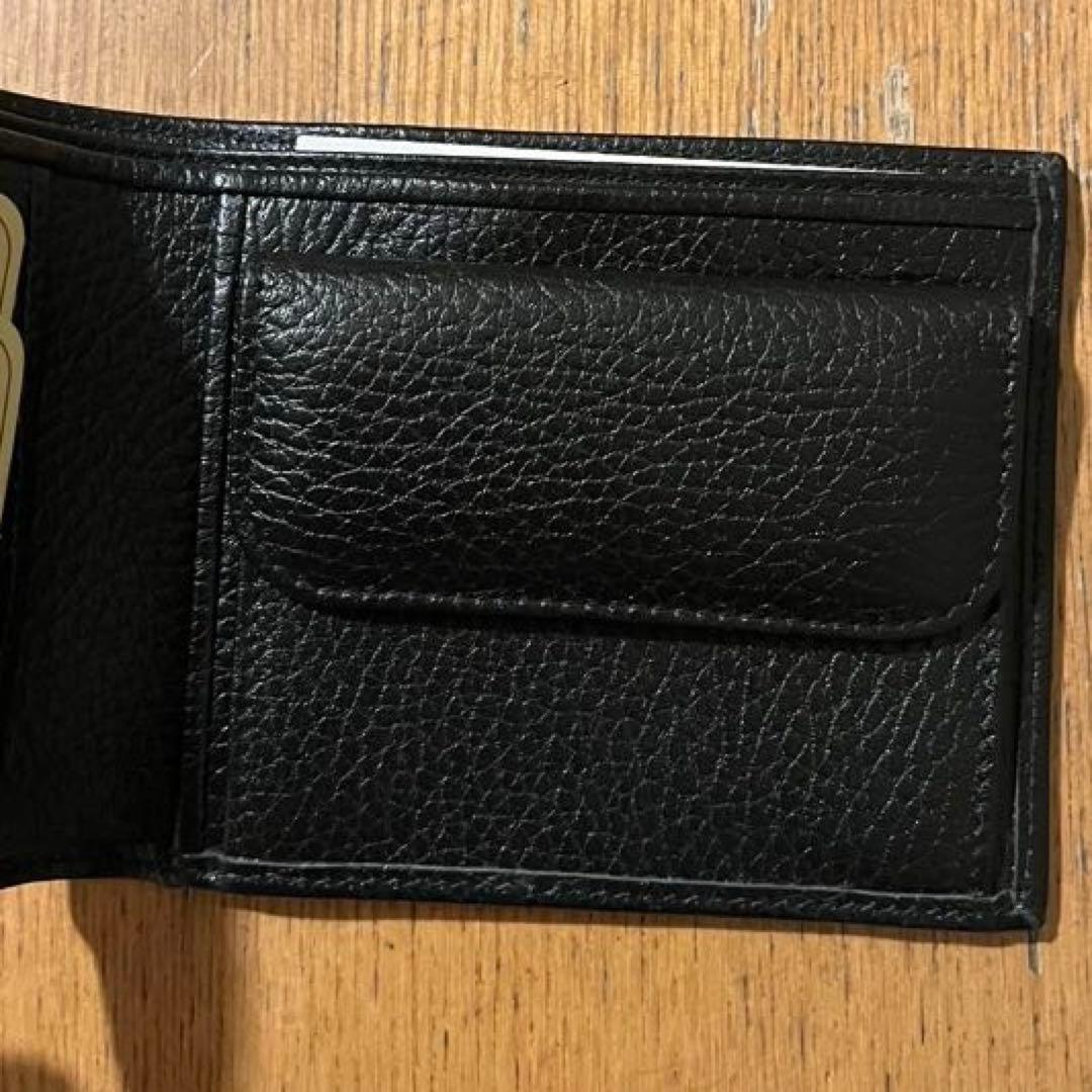 【ハンティングワールド 未使用 】二つ折り財布(小銭入付き) 310 ブラック