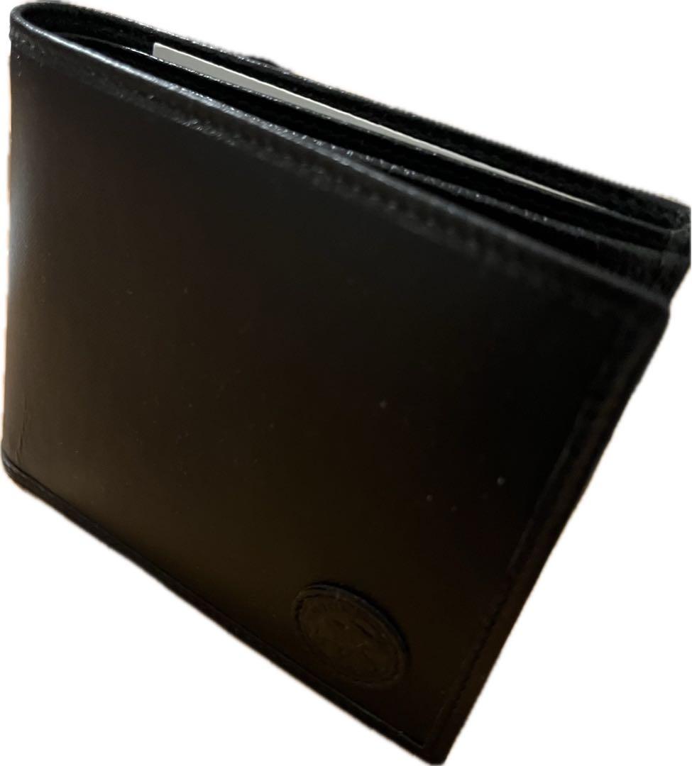 【ハンティングワールド 未使用 】二つ折り財布(小銭入付き) 310 ブラック