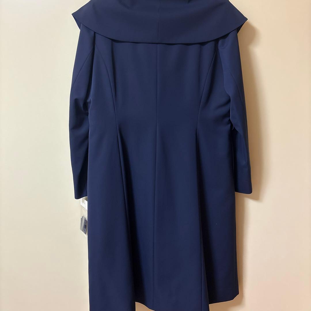 【新品未使用】コート紺ネイビー　東京ソワールLサイズ　暖かいインナー付　半額以下