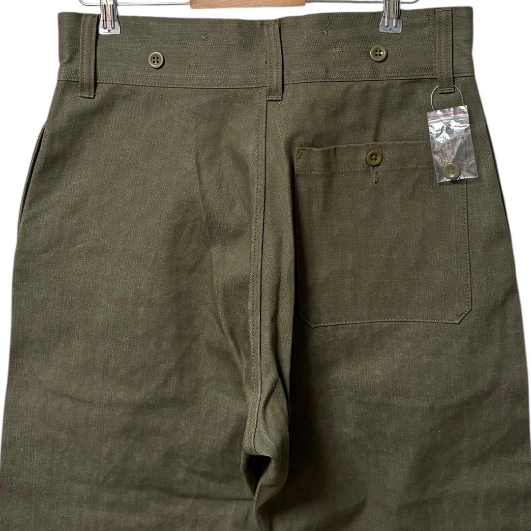 新品 WAIPER.inc イギリス軍 1950’s グリーンデニムトラウザー