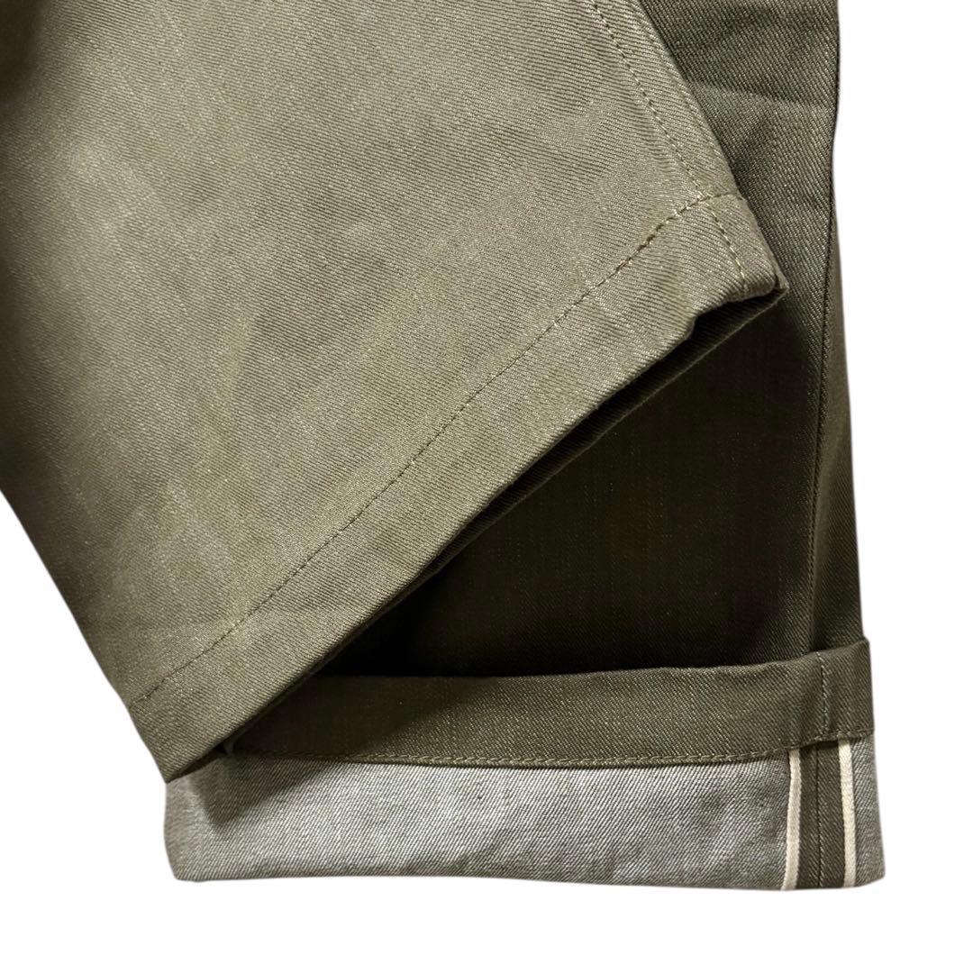 新品 WAIPER.inc イギリス軍 1950’s グリーンデニムトラウザー