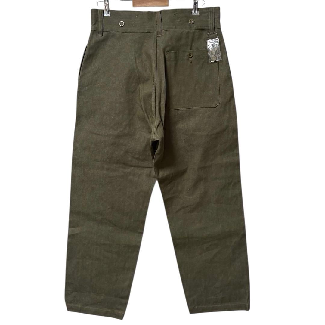 新品 WAIPER.inc イギリス軍 1950’s グリーンデニムトラウザー