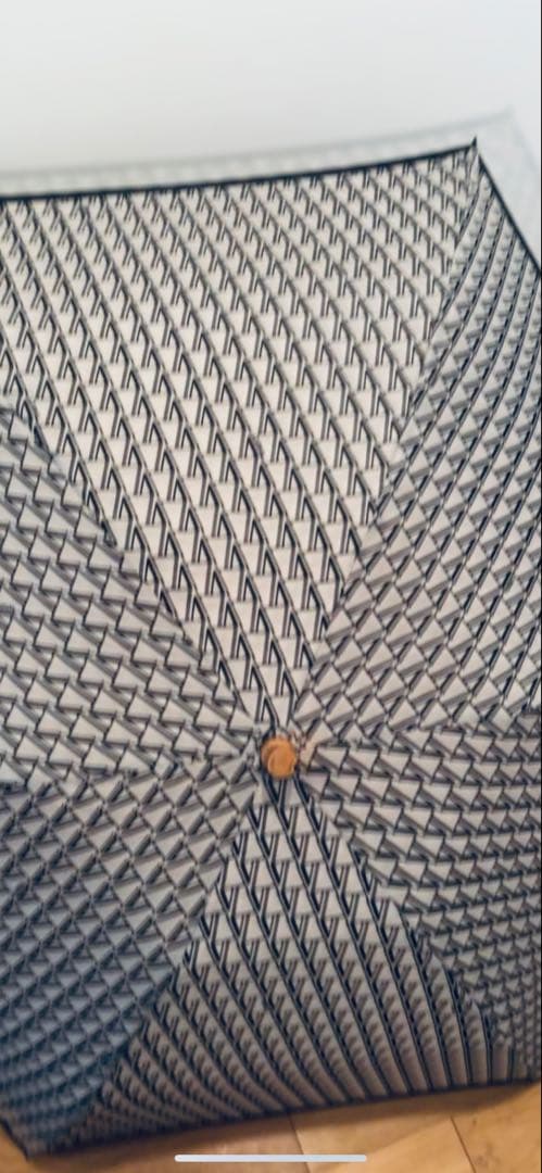 VERMEIL par ienaモノグラムロゴで仕立てた別注折りたたみ傘晴雨兼用