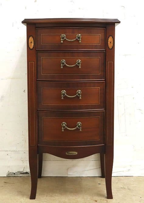 東海家具【ベネチア】象嵌細工 サイドチェスト・キャビネット・コンソール