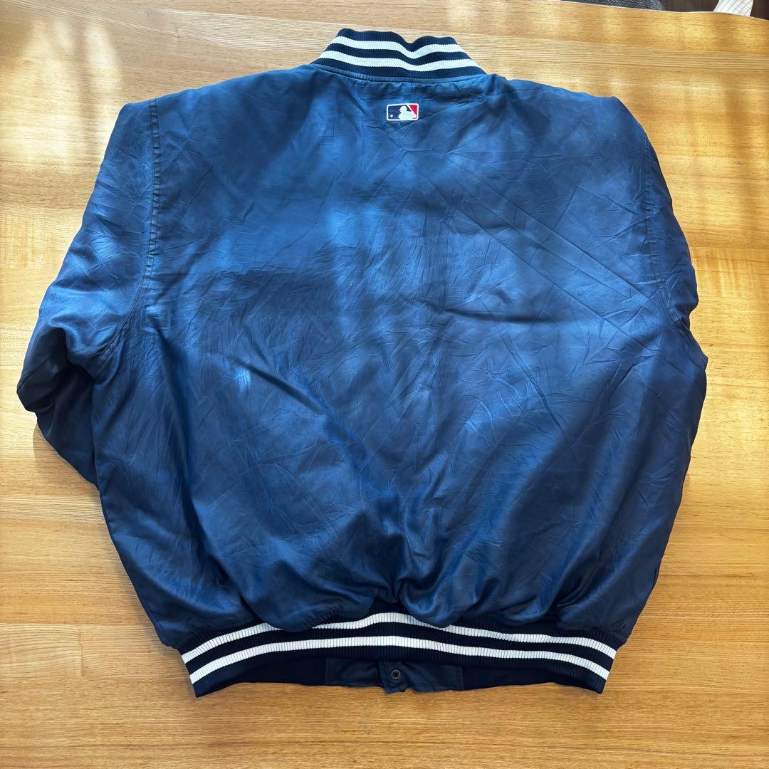 Majestic MLB ニューヨークヤンキース スタジャン ネイビー中綿