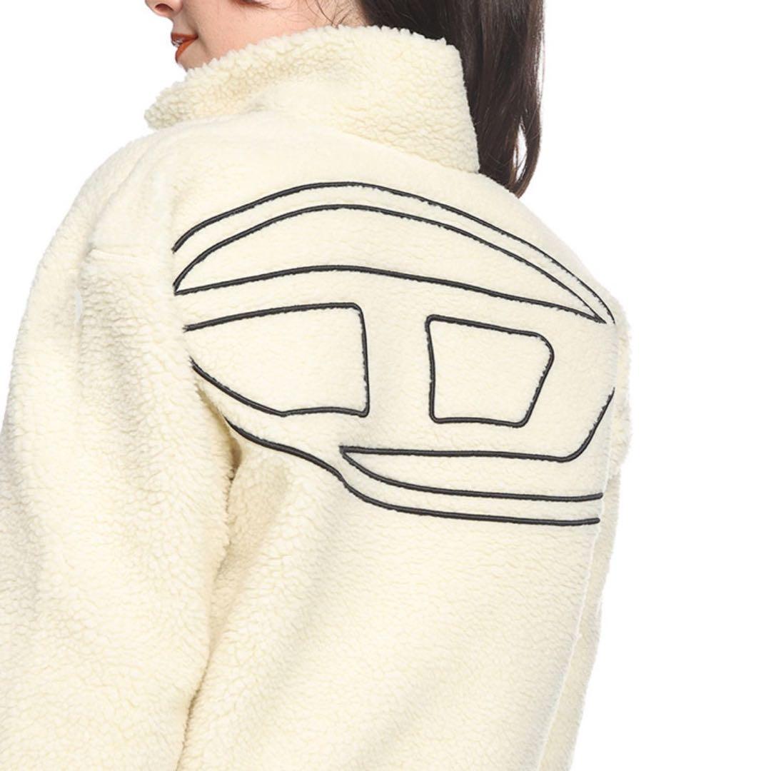 DIESEL ディーゼル XS ボアジャケット ボアブルゾン ホワイトM〜L相当