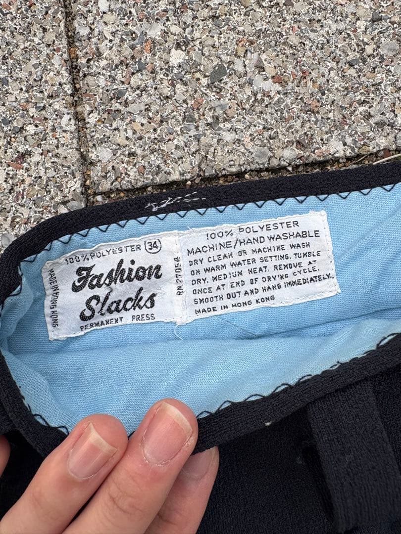 70〜80s TALONジップ　フレアスラックス　Lサイズ